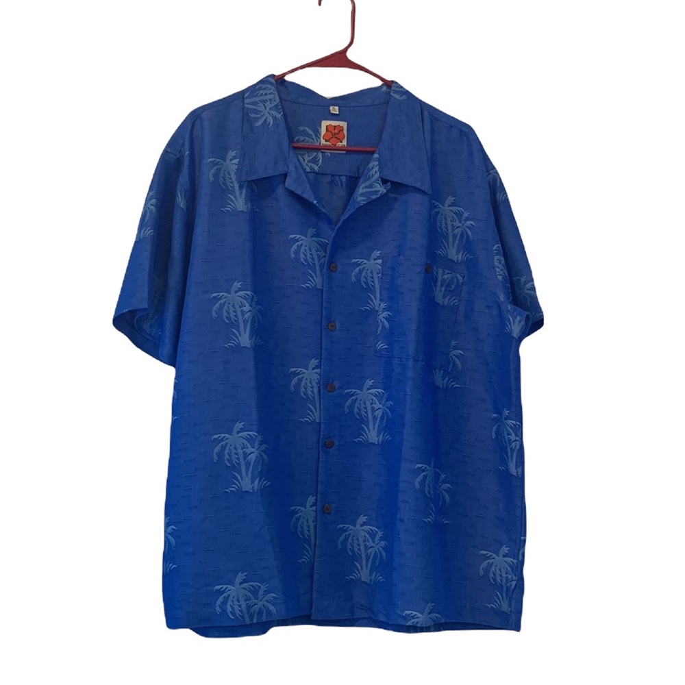 Banana Split USA  short sleeve palm tree mens shirt.